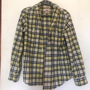 STUSSY X NEXUSVII YELLOW FLANNEL MENS LARGE